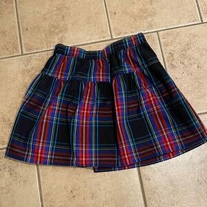 Crewcuts Plaid Mini Skirt in Red and Blue